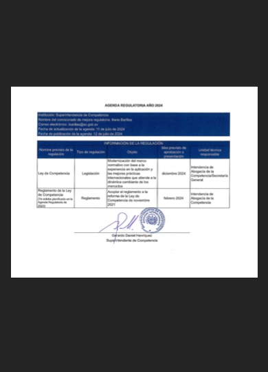 Agenda Mejora Regulatoria 2024